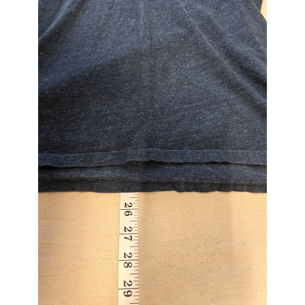Polo Ralph Lauren Mens V-Neck T-Shirt Navy‎ Blue Heather Pony Logo Large - Picture 6 of 6